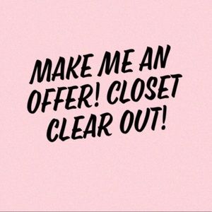 Closet clearance!
